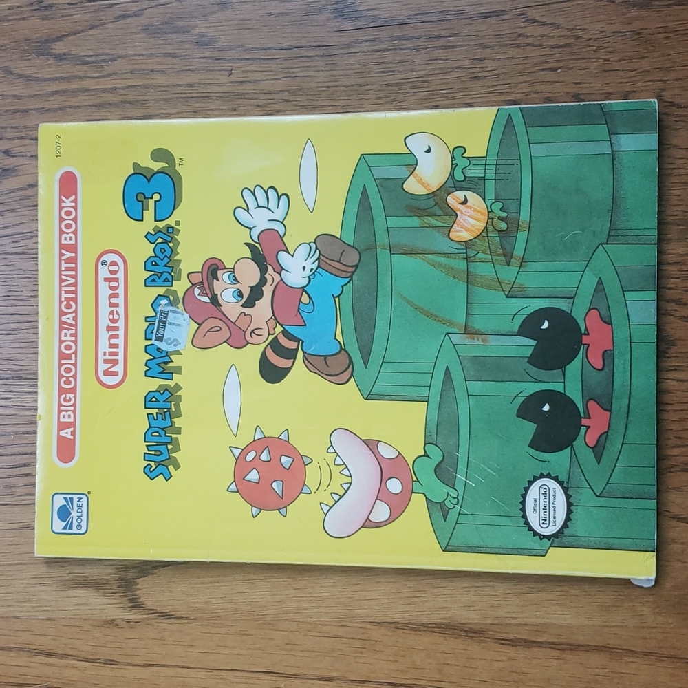 Vintage Limited Edition Nintendo Super Mario Bros. 3 A Big Color Activity Book